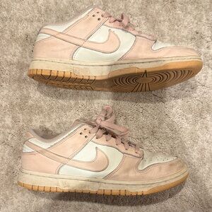 Nike Women's Pink and White Sneakers